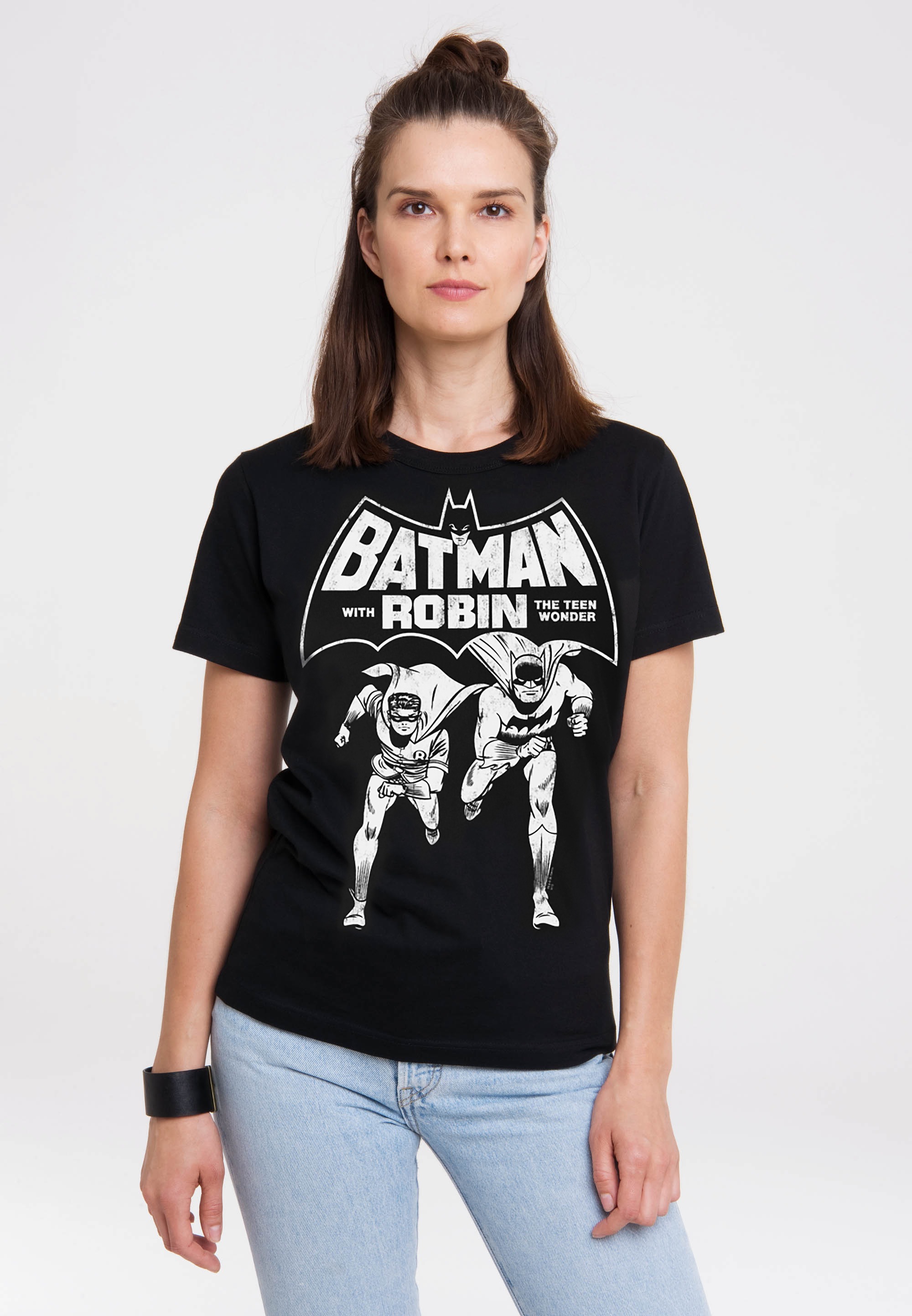 LOGOSHIRT T-Shirt »Batman & Robin - Teen Wonder«, mit trendigem Superhelden- Print kaufen | I\'m walking