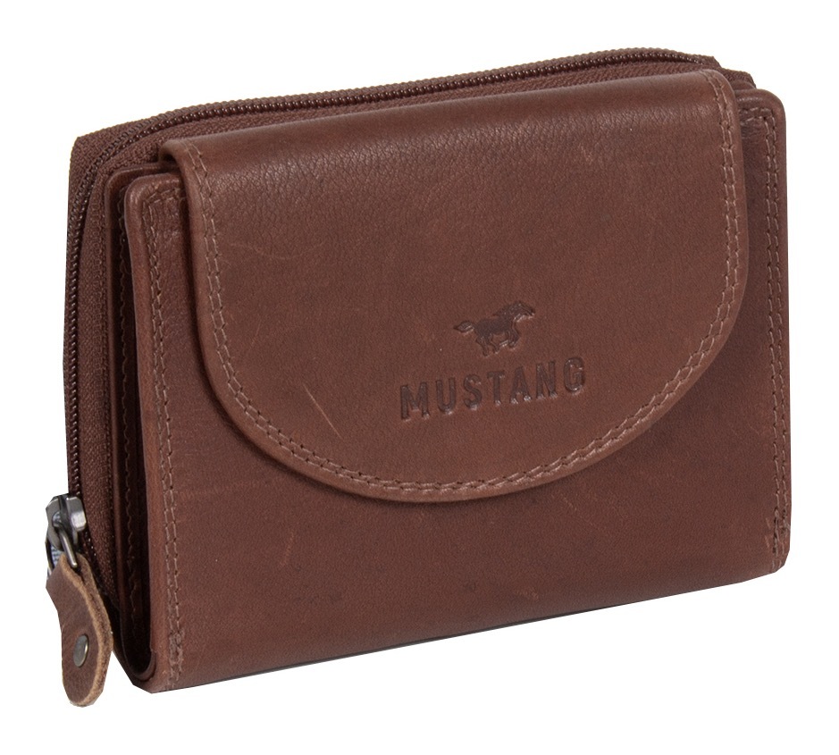 MUSTANG Geldbörse "Udine leather wallet top opening", im praktischen Format