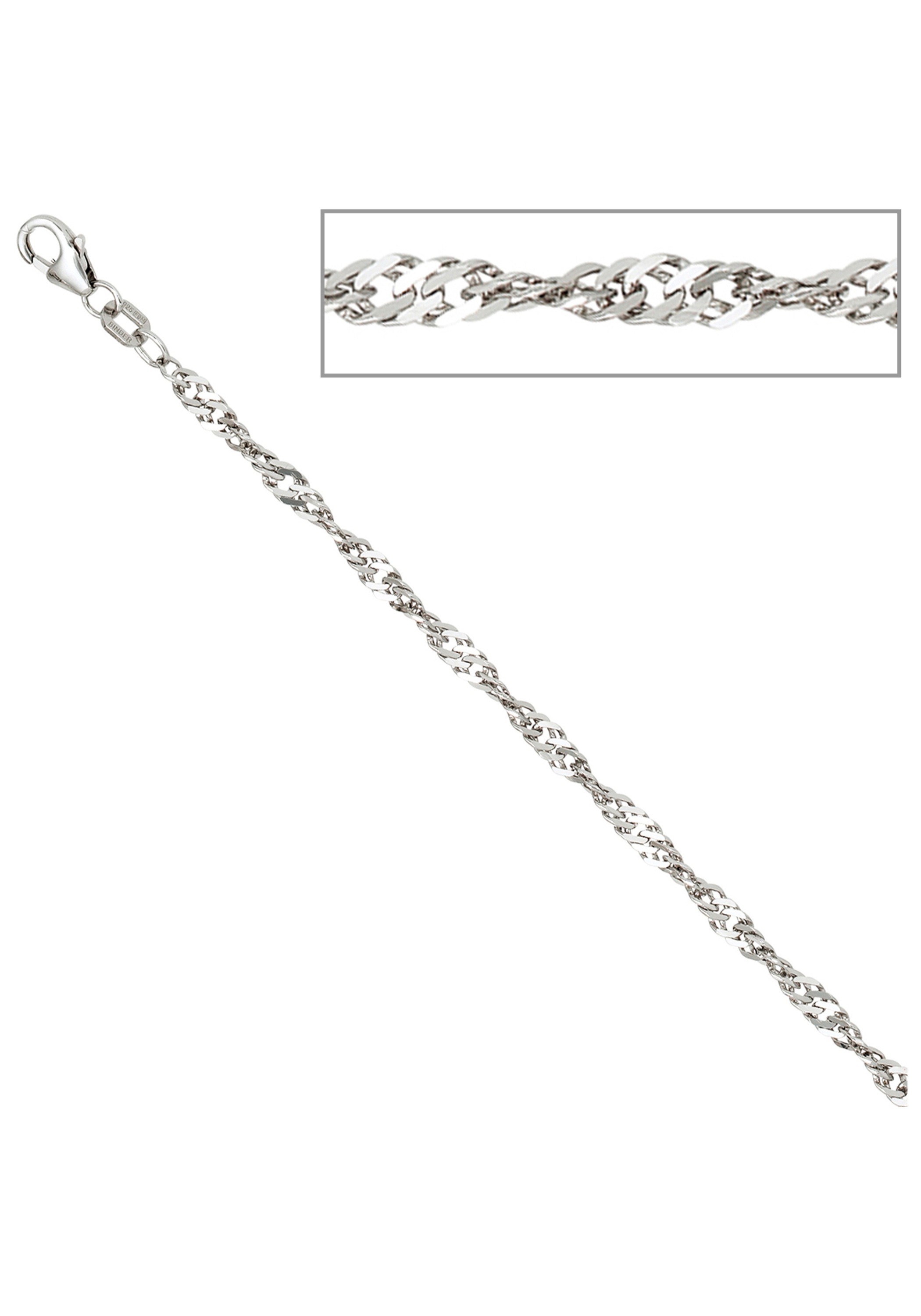 JOBO Silberkette, Singapurkette 925 Silber 42 cm 2,9 mm online kaufen | I'm  walking