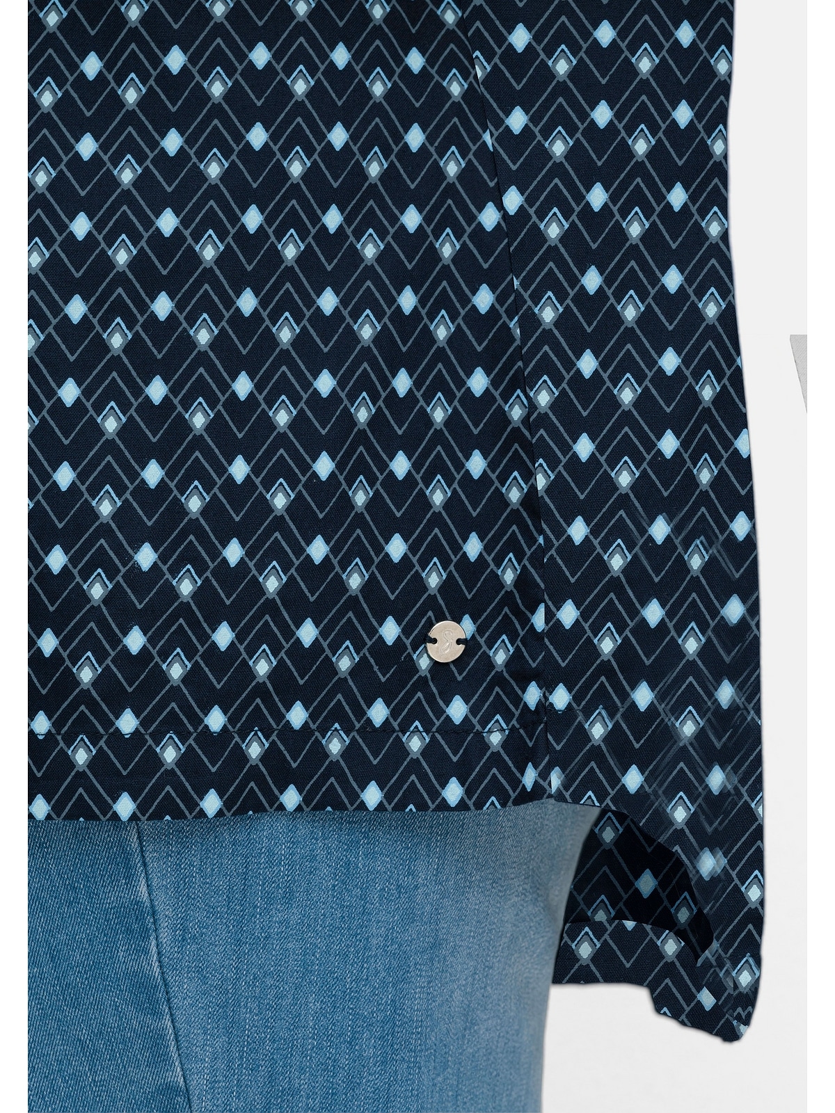 Sheego Tunika »Große Größen«, mit Minimal-Alloverprint, aus Twill kaufen