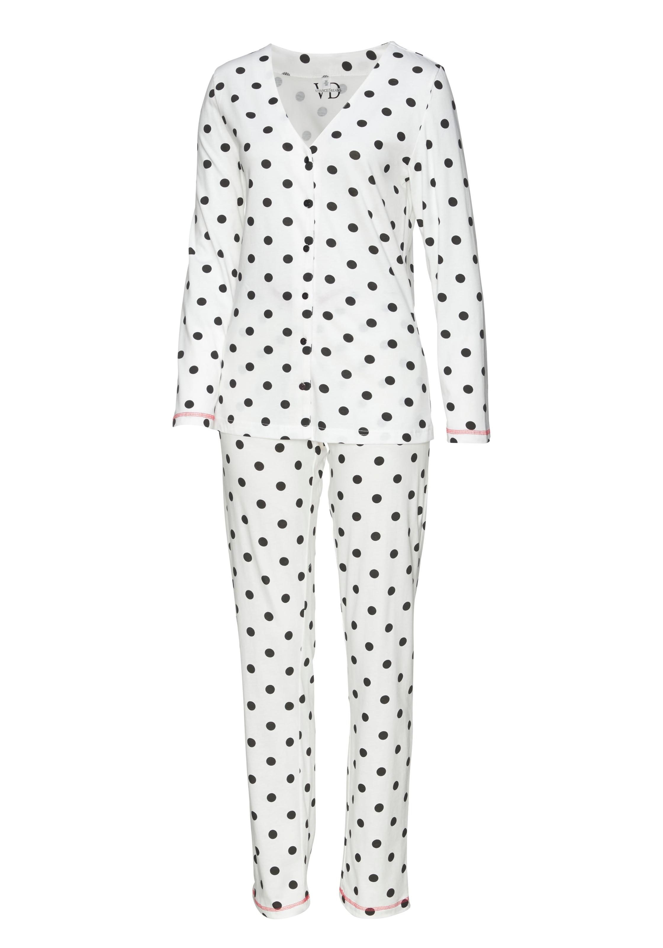 Vivance Dreams Pyjama, (4 tlg., 2 Stück), mit großen Punkten und Sternen &  Wäsche auf Rechnung bestellen | Nachthemden