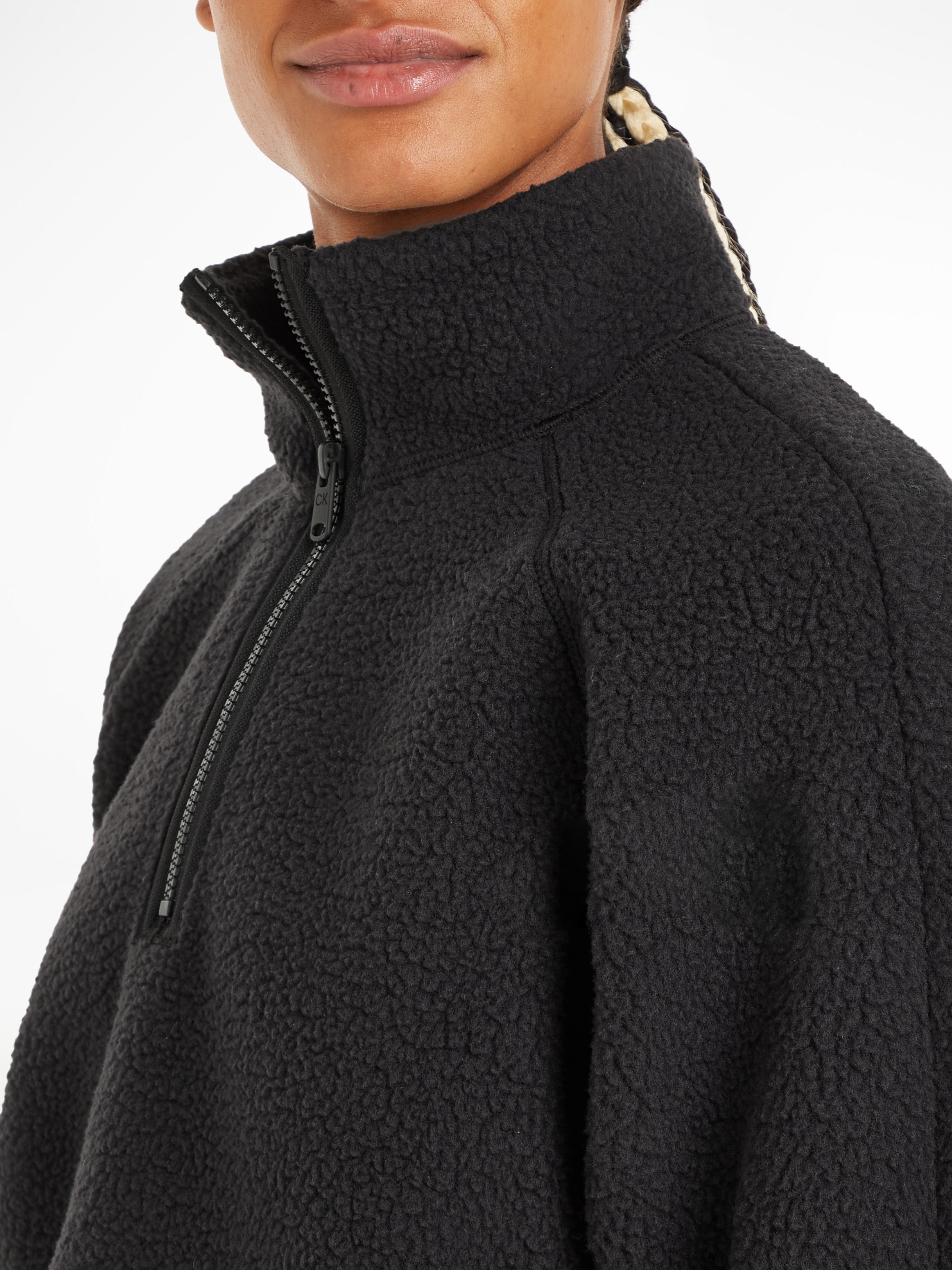Calvin Klein Sport Stehkragenpullover »HYBRID - Sherpa Pullover« shoppen |  I'm walking