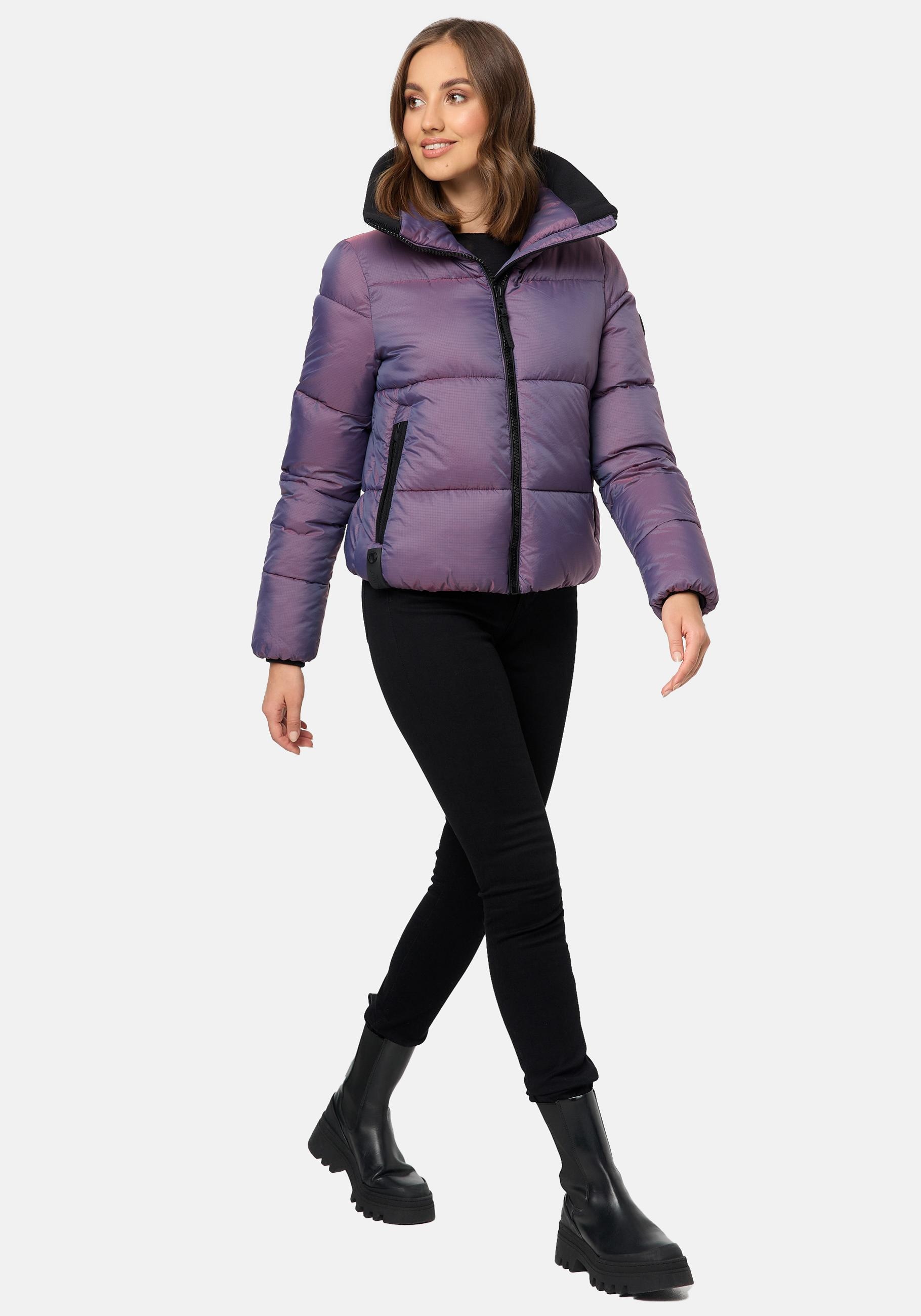 I\'m Navahoo Chrom-Optik | in ohne Steppjacke online Damen walking Winterjacke kaufen Kapuze, Gesteppte »Sternschnüppchen«,