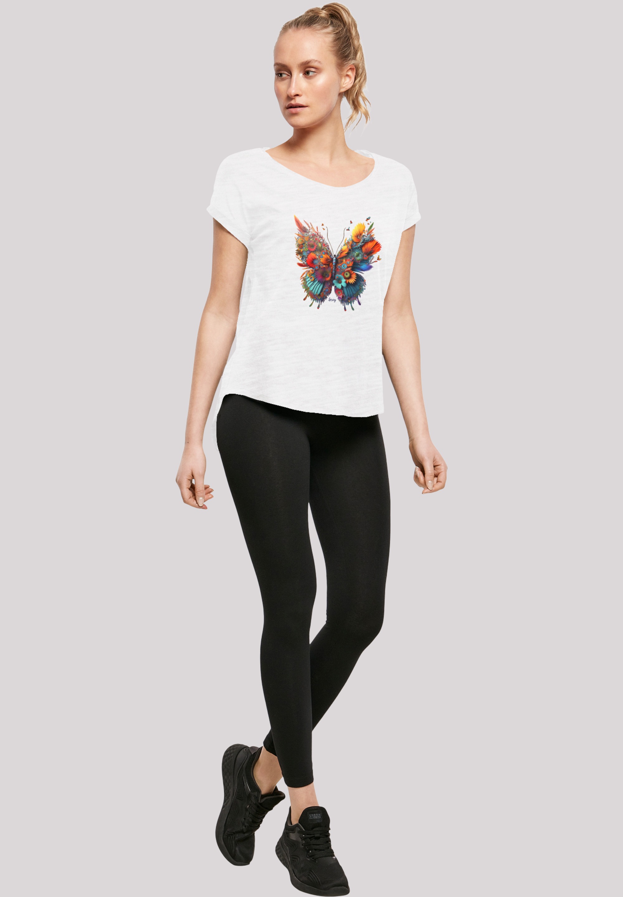 F4NT4STIC T-Shirt »Schmetterling Blumen«, bestellen walking Print I\'m 