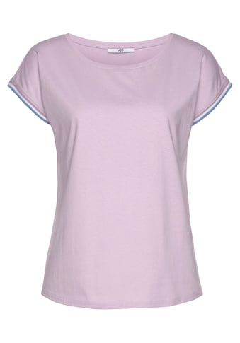 AJC T-Shirt, mit kontrastfarbenem Rippbündchen kaufen