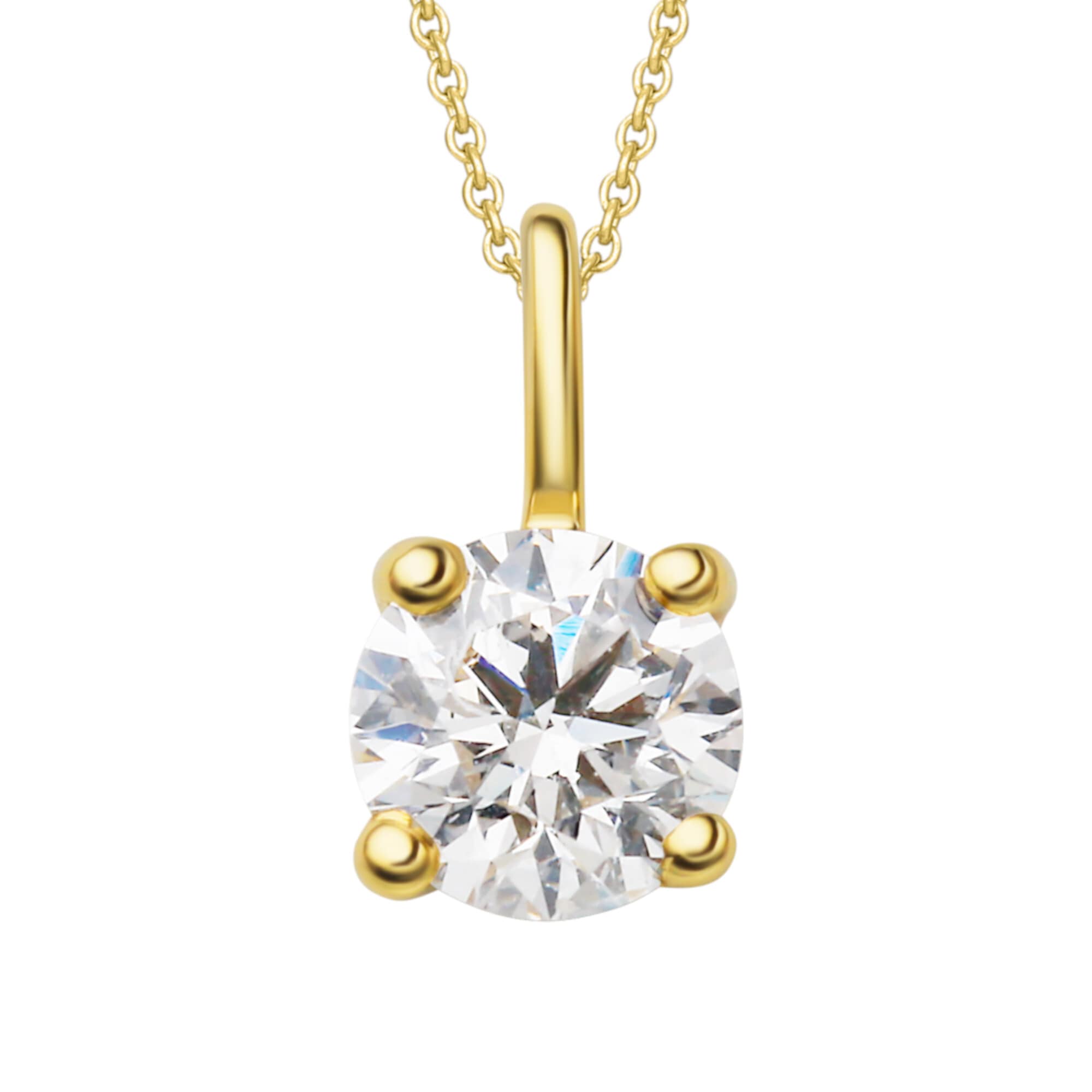 ONE ELEMENT Kettenanhänger ct Anhänger Diamant »0,20 I\'m 750 Damen aus | kaufen Gold Schmuck Gelbgold«, Brillant walking