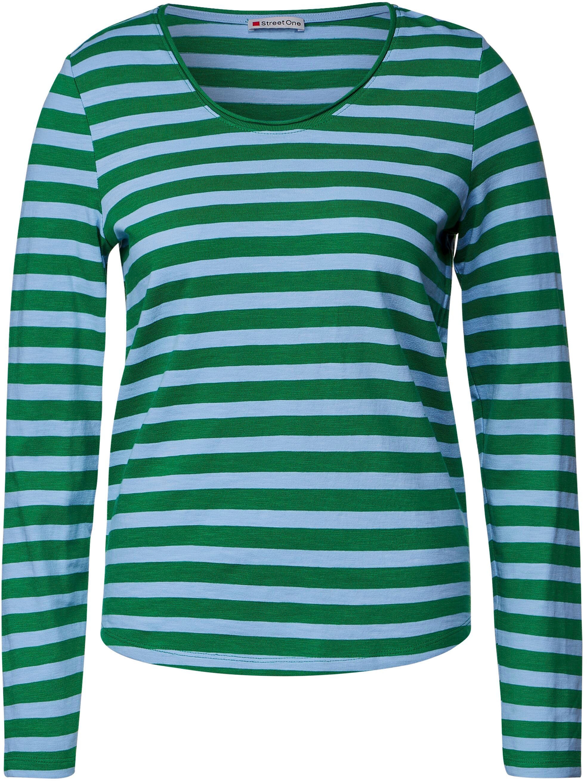 STREET ONE Longsleeve Style Mina mit beliebtem Streifenmuster