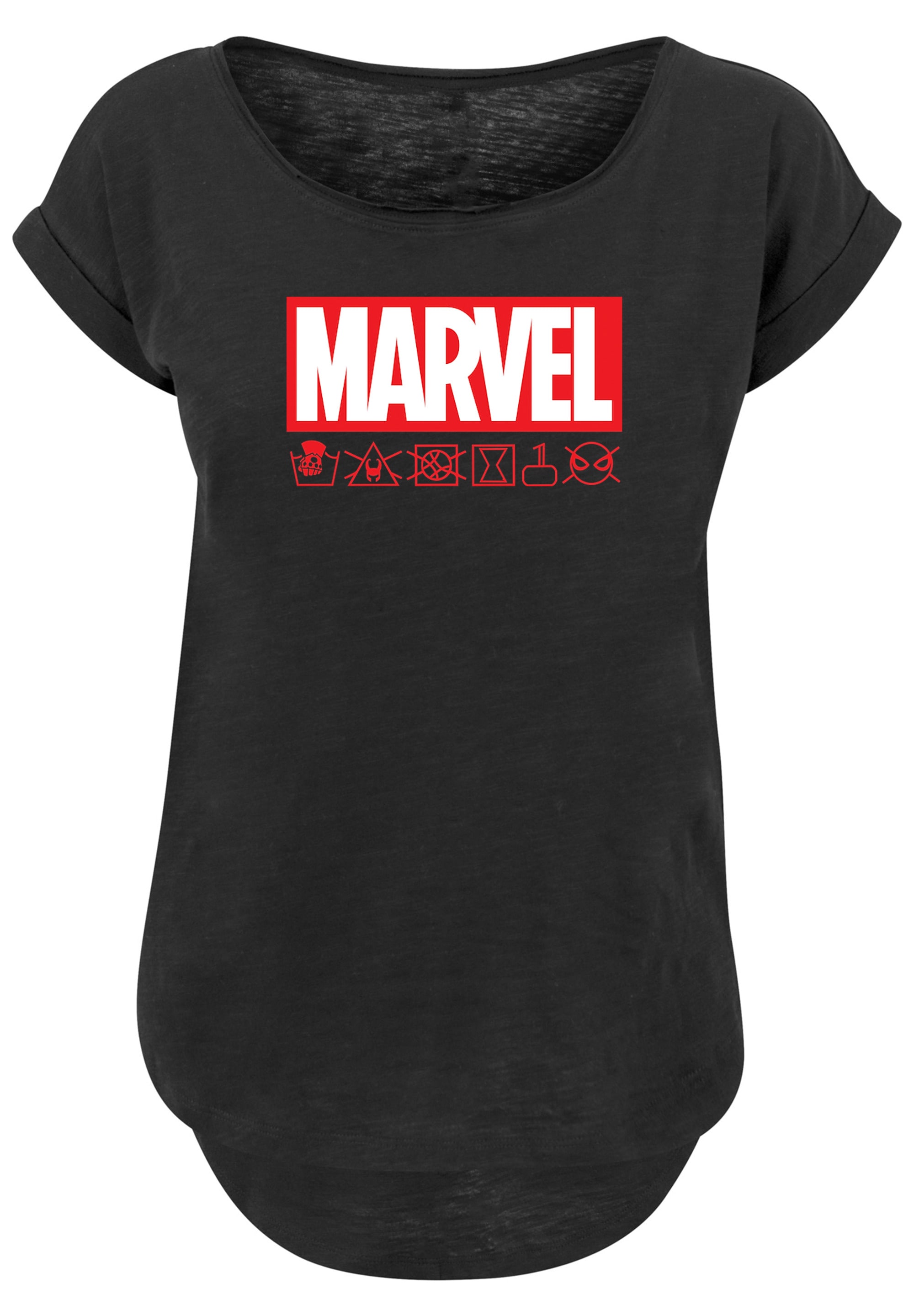F4NT4STIC T-Shirt Waschsymbole«, Print »Marvel Logo shoppen