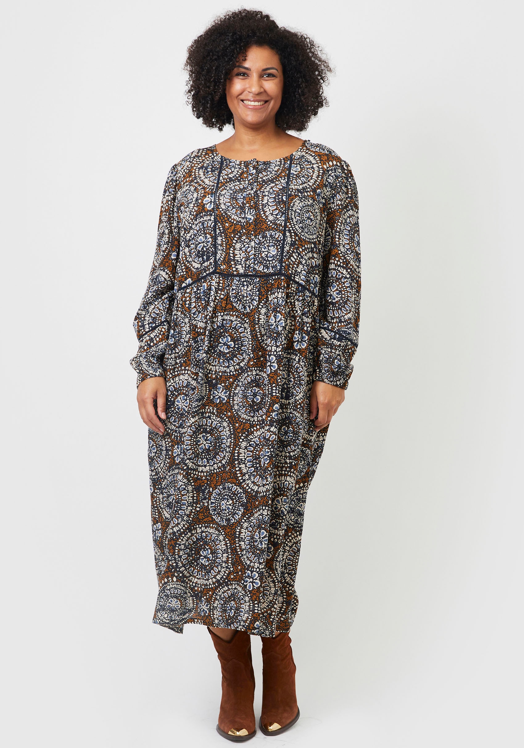 ADIA Jerseykleid, mit Allround-Muster online kaufen | I\'m walking | Gemusterte Kleider