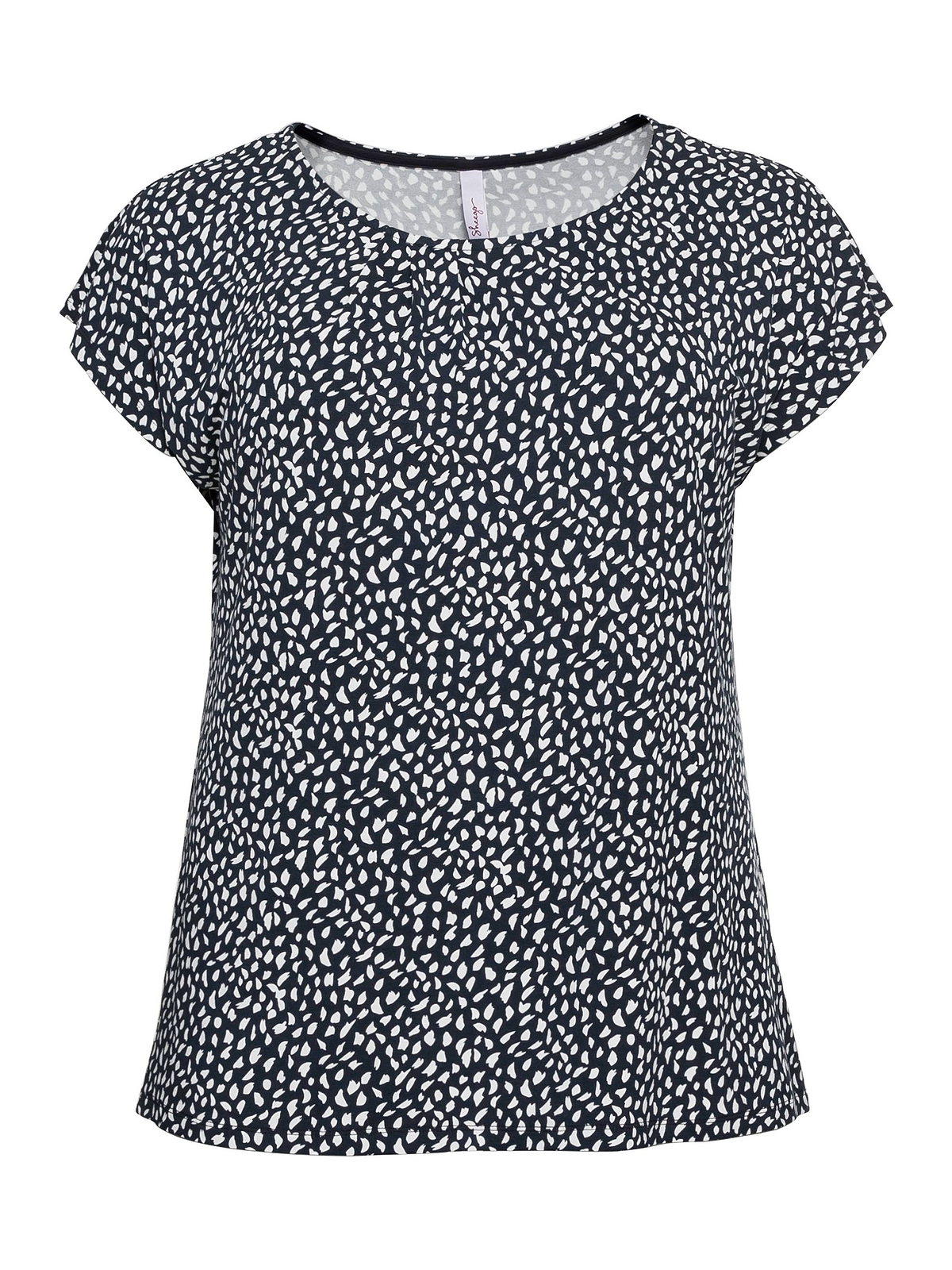 Sheego walking T-Shirt dekorativer mit »Große Größen«, Falte bestellen vorne I\'m |