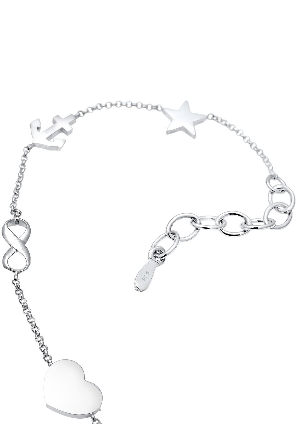 Elli Armband »Kreuz Herz Infinity-Unendlichkeitsschleife Anker Stern,  0201951617« kaufen | I\'m walking