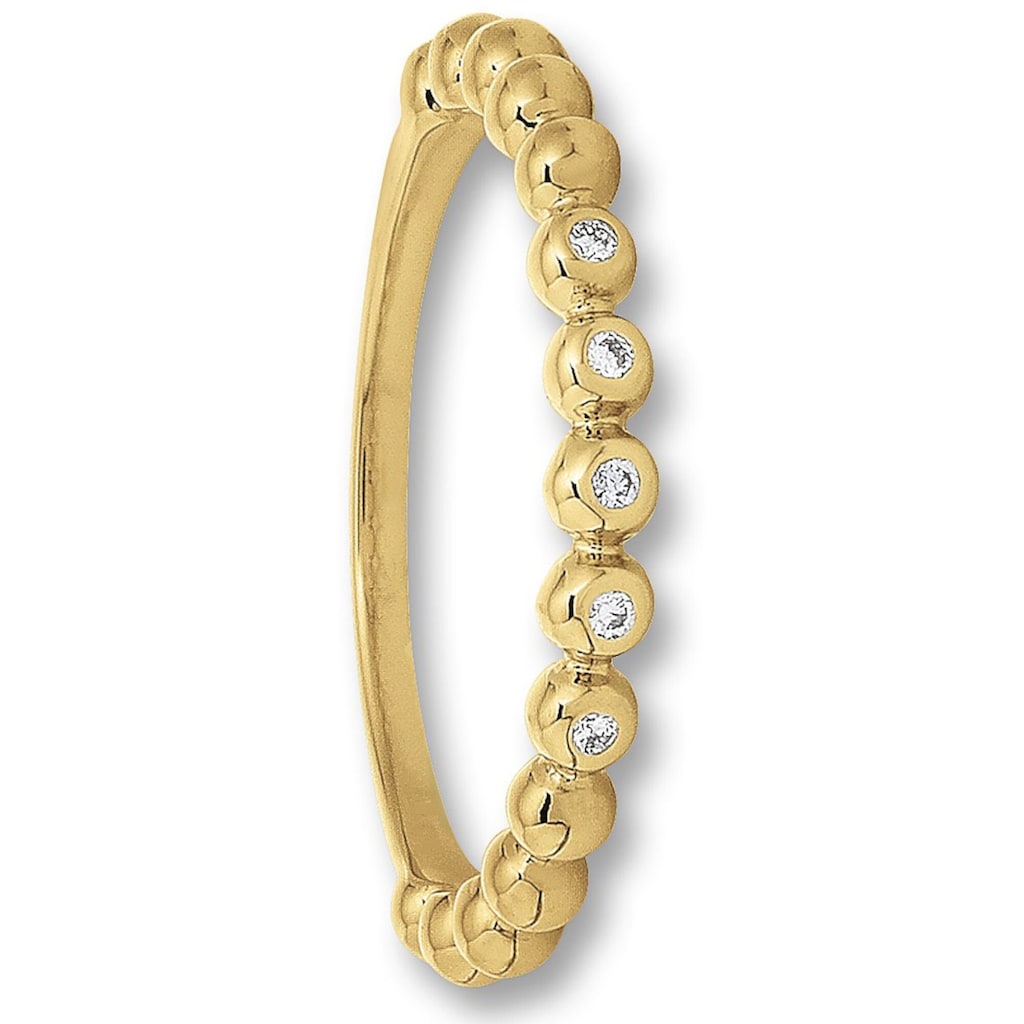 ONE ELEMENT Diamantring 0 04 ct Diamant Brillant Ring aus 585 Gelbgold Damen Gold Schmuck