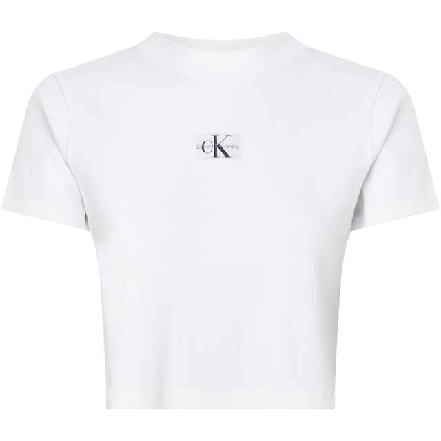 Calvin Klein Jeans T-Shirt »BADGE RIB SHORT SLEEVE TEE« shoppen | I'm  walking