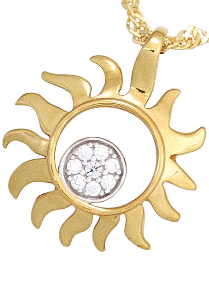 JOBO Sonnenanhänger »Anhänger walking bicolor Diamanten Gold | Sonne«, I\'m 585 8 mit kaufen