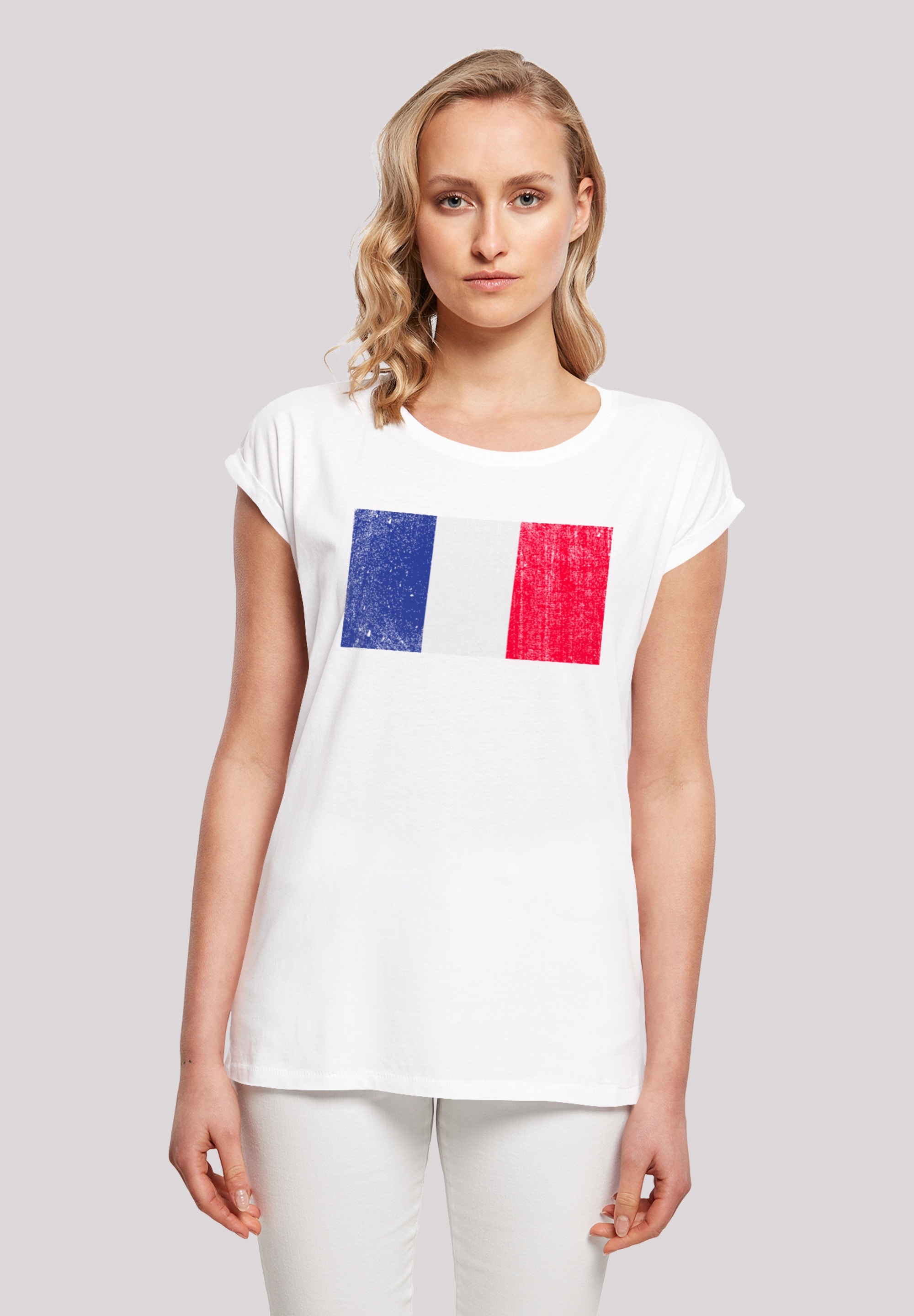 »France F4NT4STIC | Frankreich Print walking T-Shirt shoppen distressed«, I\'m Flagge