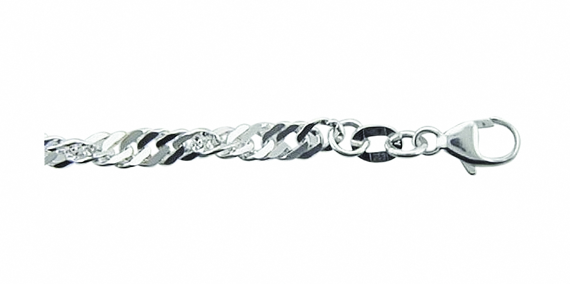 Adelia´s Silberarmband »Damen Silberschmuck 925 Silber Singapur Armband  18,5 cm«, 18,5 cm 925 Sterling Silber Singapur Kette Silberschmuck für  Damen online kaufen | I'm walking