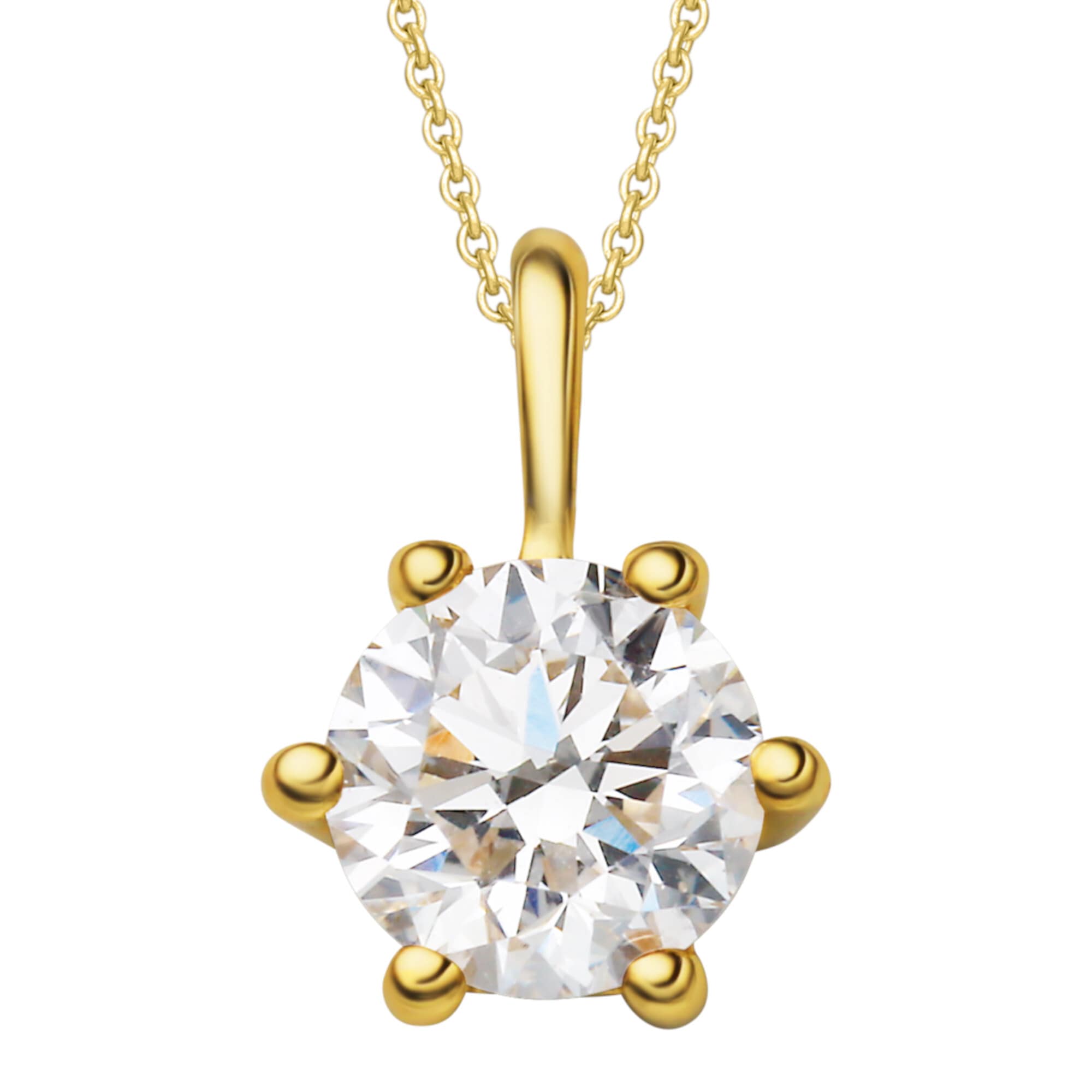 ONE ELEMENT walking I\'m Kette Diamant Anhänger mit mit - 585 bestellen Schmuckset Halskette aus Set ct verstellbarer Anhänger »0,30 Brillant | Gelbgold«