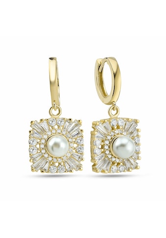 dKeniz Paar Ohrhänger »925/- Sterling Silber vergoldet karree Perle« kaufen