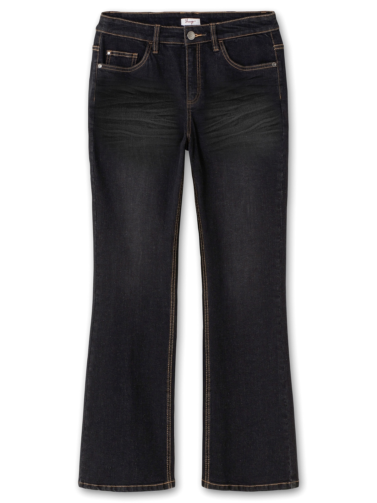 Sheego Bootcut-Jeans »Große Größen«, | walking Used-Effekten, I\'m extralang online mit