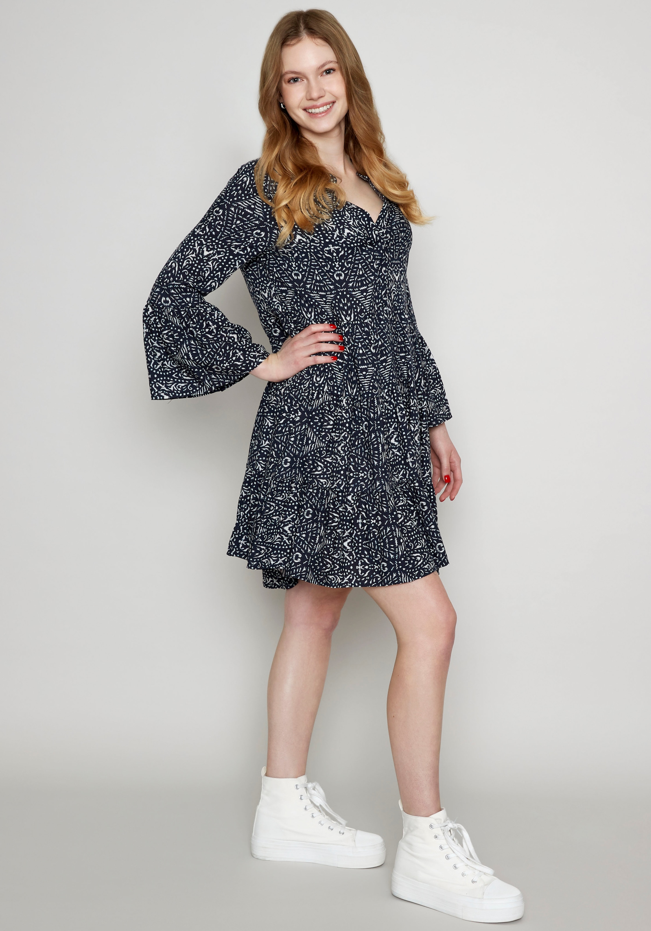 ZABAIONE Sommerkleid »Dress Me44lika«, mit Volant im Tunika Style shoppen | Jerseykleider