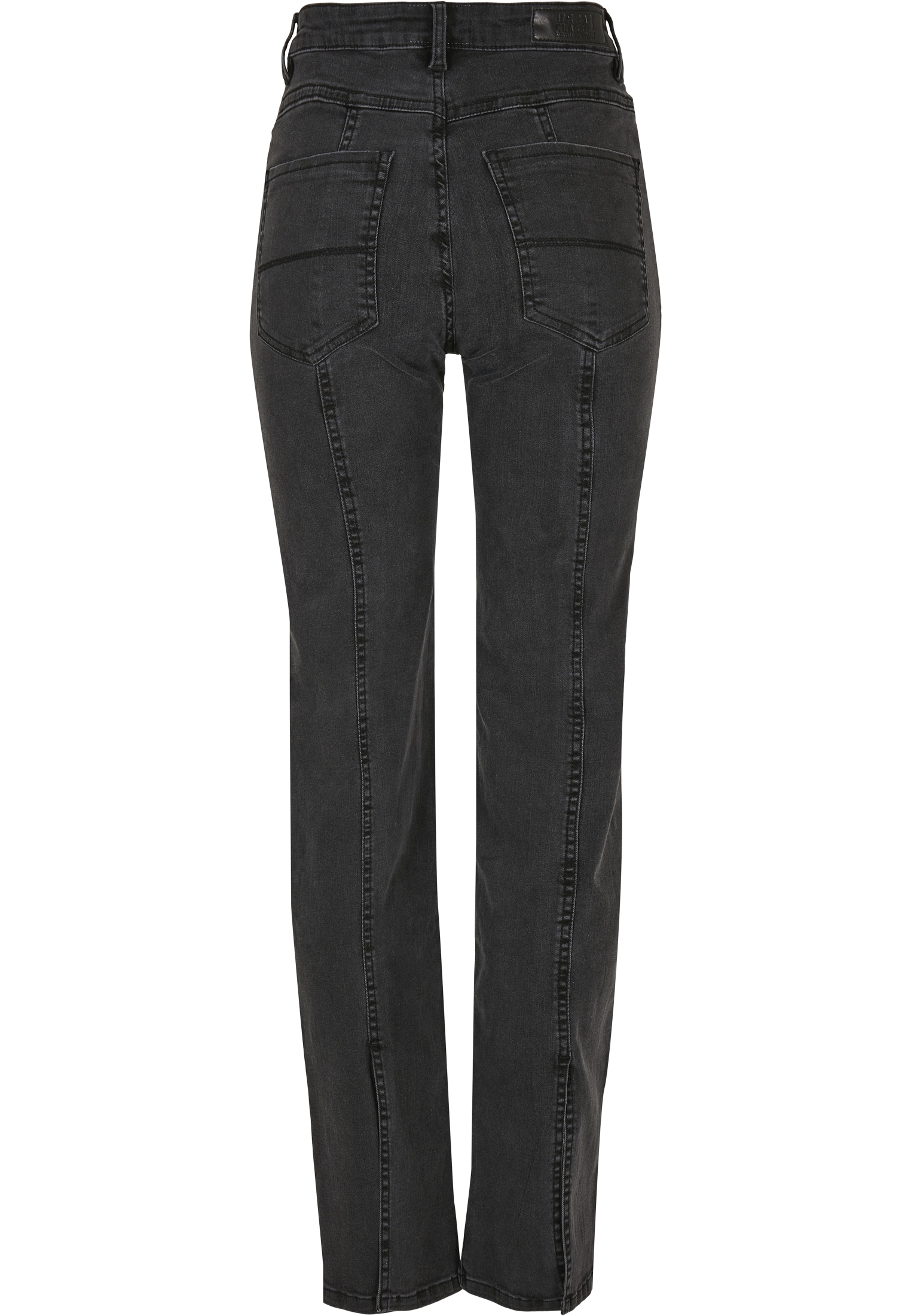 URBAN CLASSICS Bequeme Jeans »Damen Ladies High Waist Straight Slit Denim  Pants«, (1 tlg.) shoppen | I'm walking