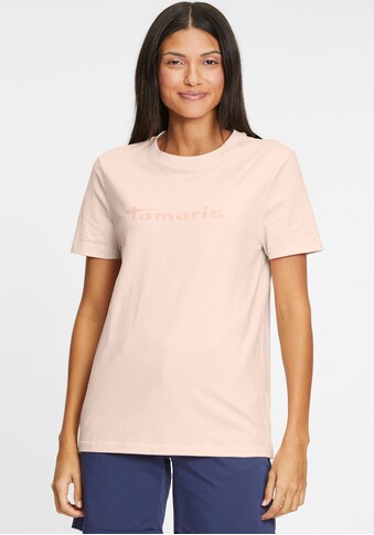 Tamaris T-Shirt, mit Rundhalsausschnitt - NEUE KOLLEKTION kaufen