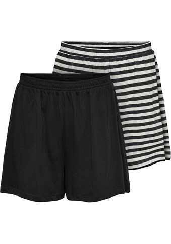 Only Shorts »ONLMAY HIGH WAIST STRIPE SHORTS«, (2er-Pack) kaufen