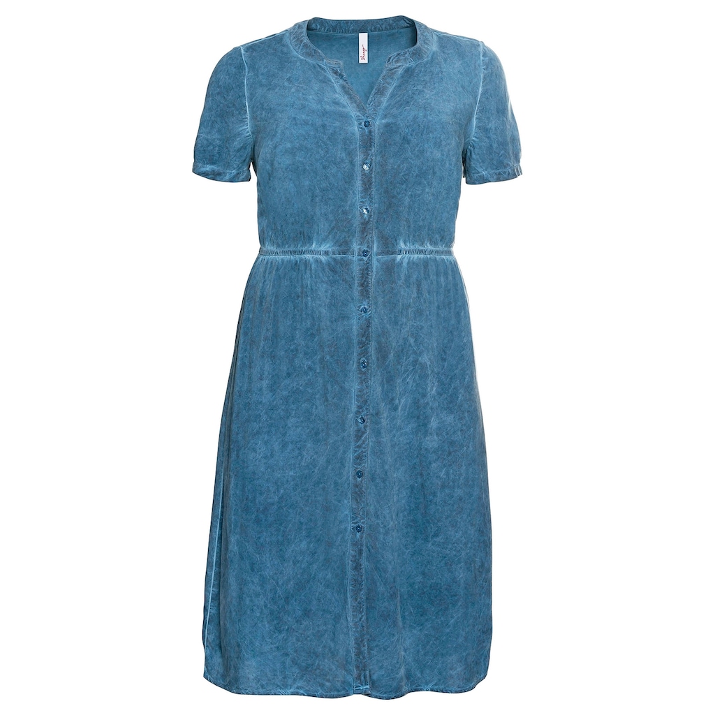Sheego Blusenkleid »Große Größen«, aus Viskose, in Oil-dyed-Waschung