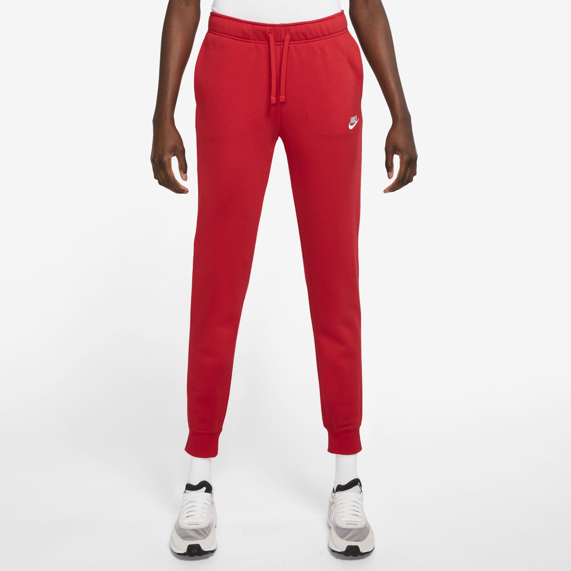 red nike pants womens