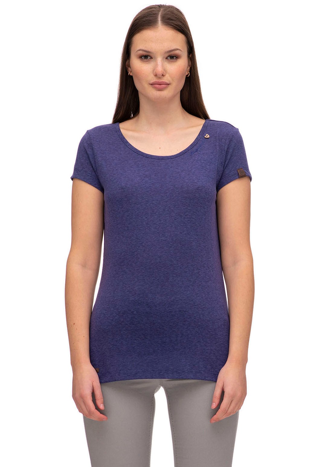 T-Shirt bestellen Rundhalsshirt Optik Melange in »Shirt Ragwear MINTT«,