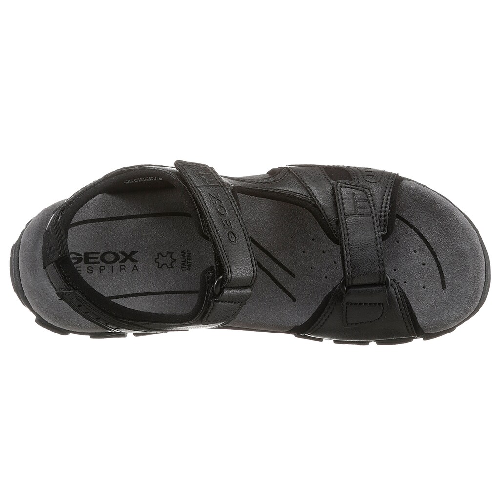 Geox Sandale »UOMO SANDAL STRADA«, mit praktischen Klettverschlüssen