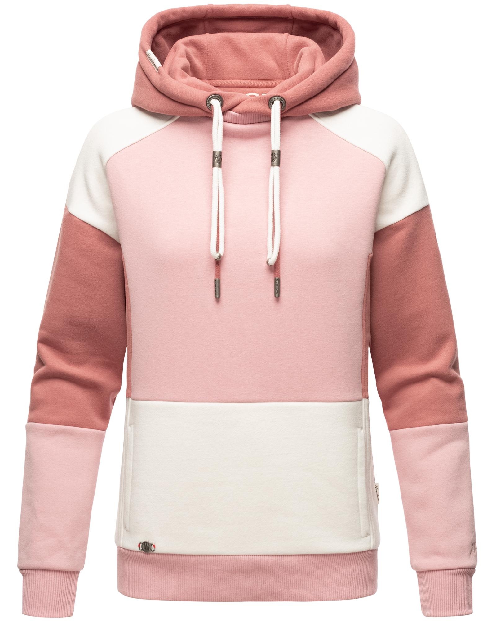 Navahoo Kapuzensweatshirt Babykätzchen Verspielter Damen Hoodie im Colorblocking-Look