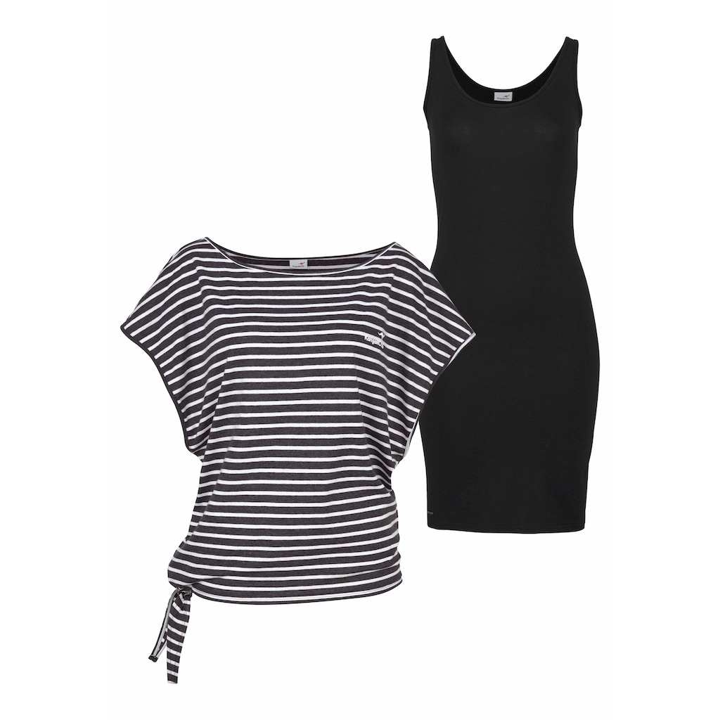 KangaROOS Jerseykleid (Set 2 tlg. mit T-Shirt) für einen sommerlichen Kombi-Look