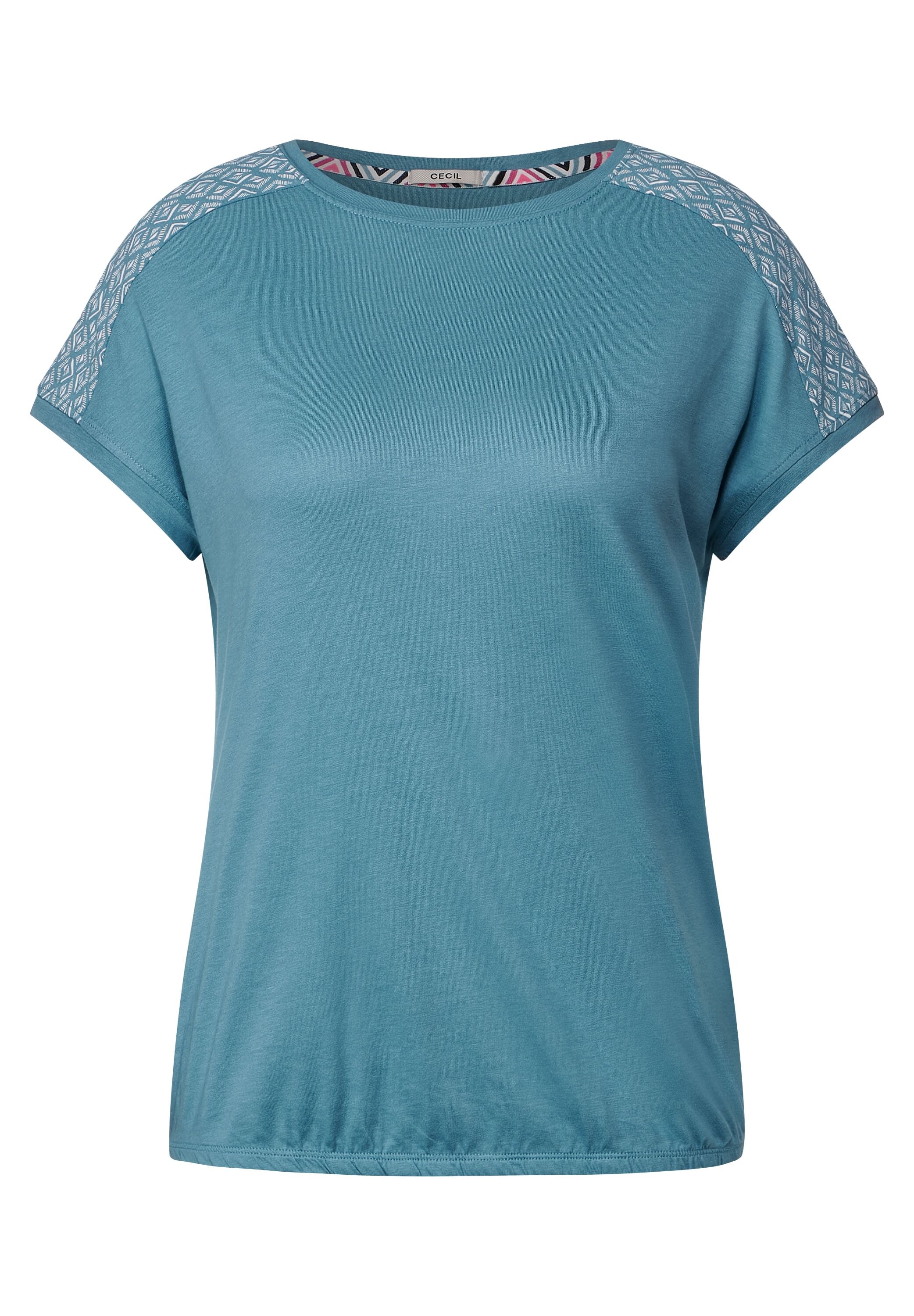 Cecil T-Shirt, aus softem Materialmix | I\'m walking online