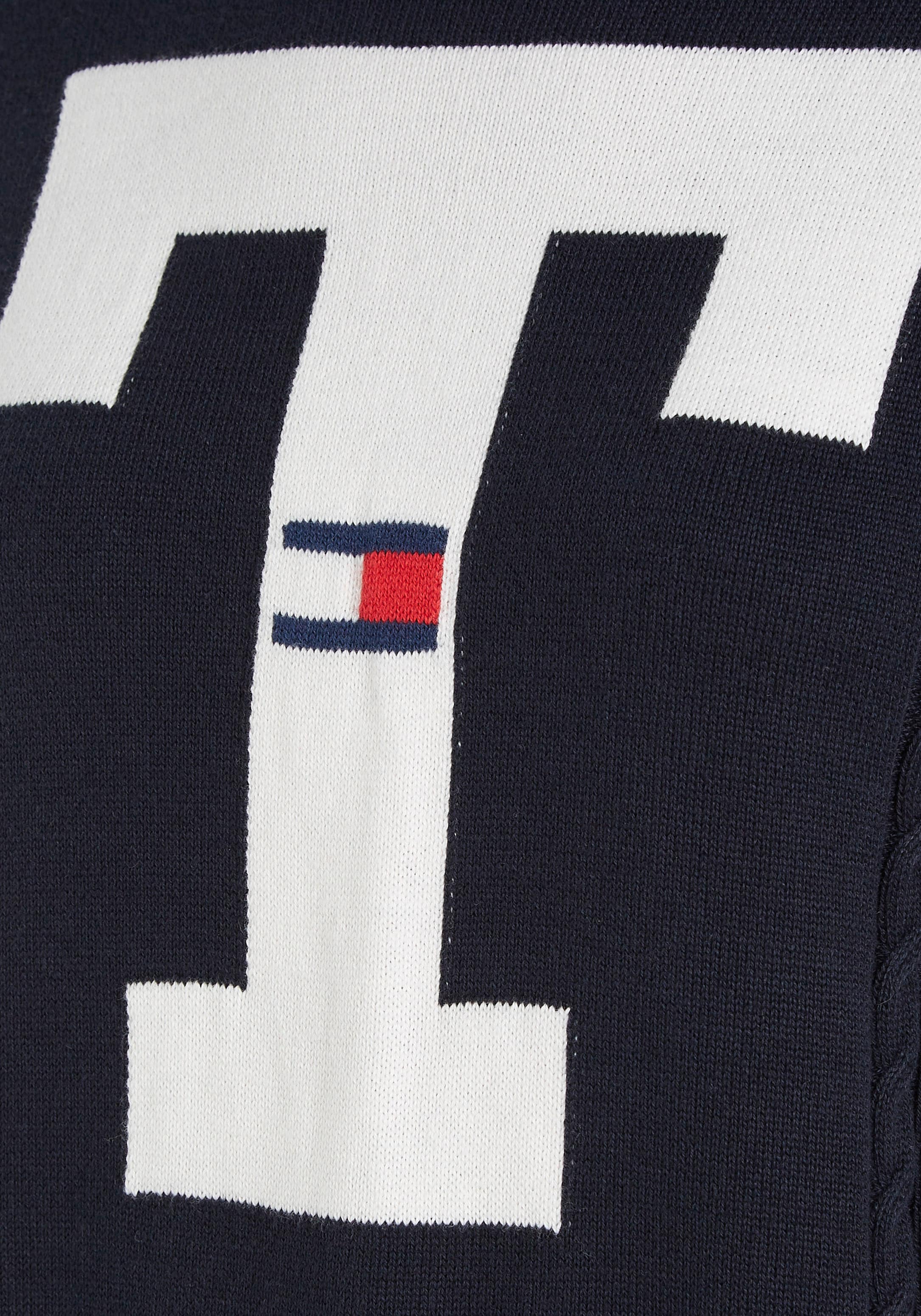 Tommy Jeans Strickpullover »TJW | Stickereien mit walking online I\'m LETTERMAN FLAG Patches und Jeans Tommy SWEATER«