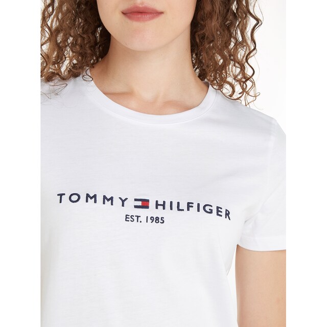 Tommy Hilfiger Rundhalsshirt »HERITAGE HILFIGER C-NK REG TEE«, mit  gesticktem Tommy Hilfiger Linear Logo-Schriftzug online