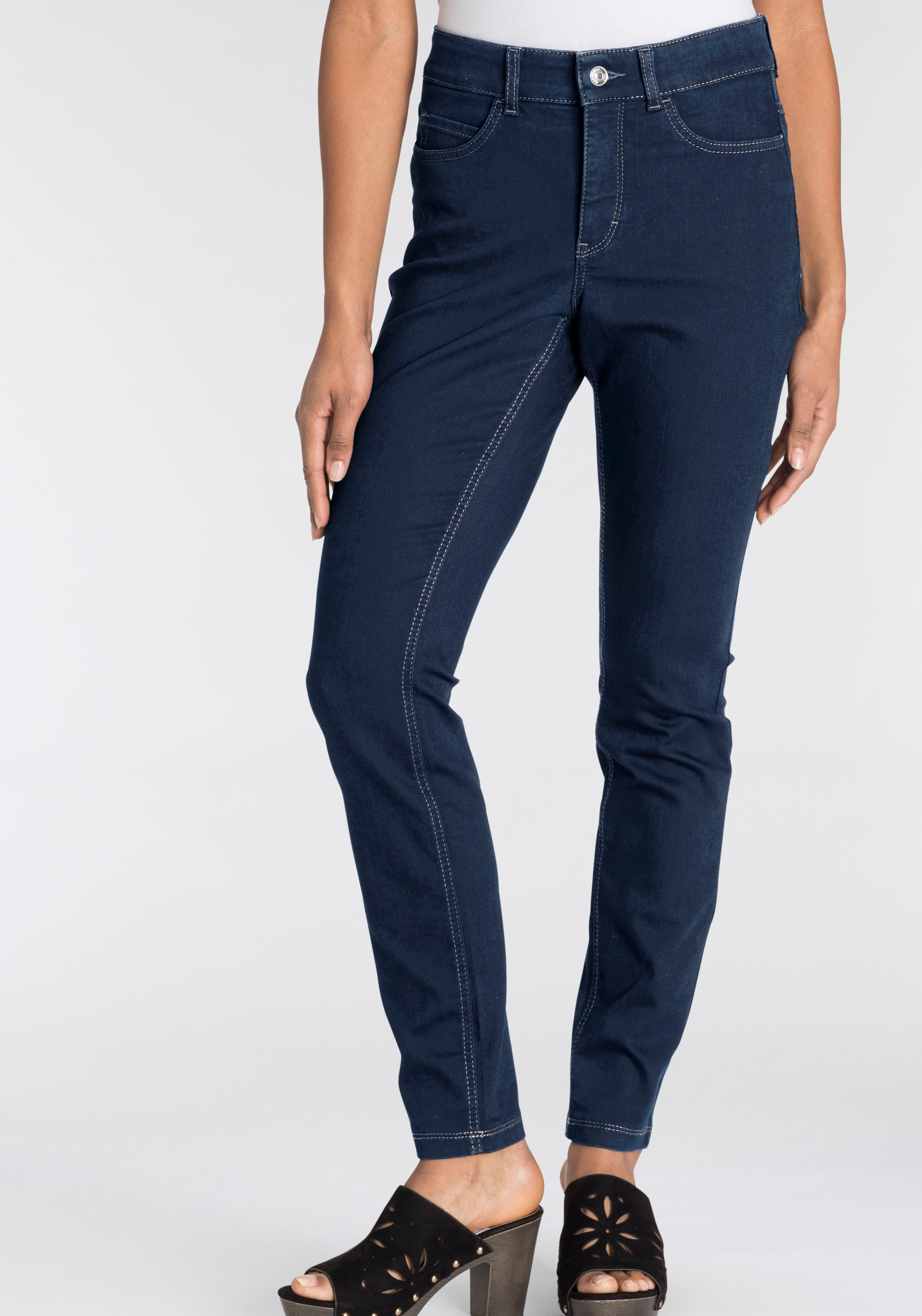 Skinny-fit-Jeans sitzt Tag MAC shoppen ganzen Power-Stretch den bequem Qualität »Hiperstretch-Skinny«,