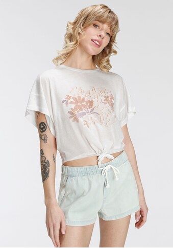Roxy T-Shirt »Damen zum Knoten kurze Form«, Knotendetail kaufen
