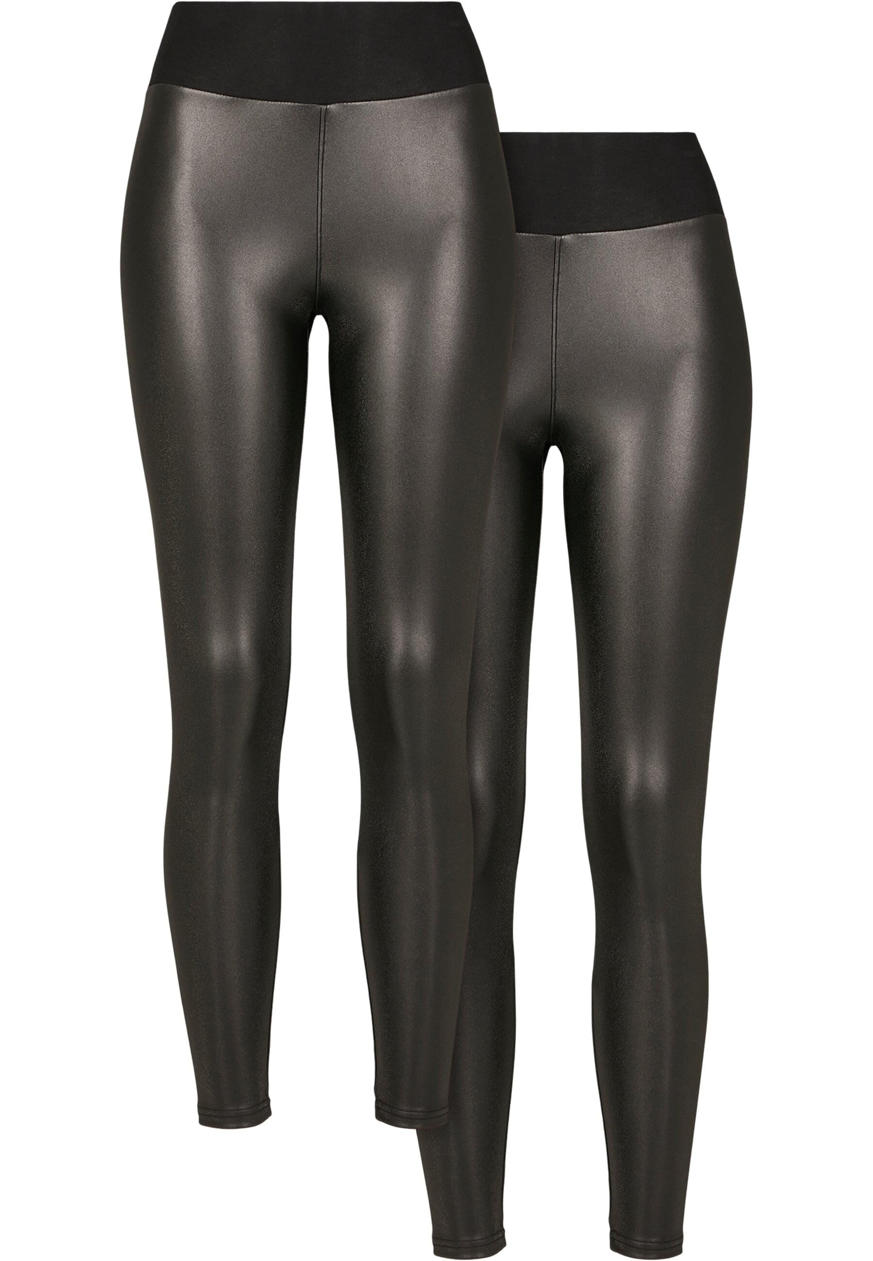 URBAN CLASSICS Leggings »Damen Ladies Faux Leather High Waist Leggings  2-Pack«, (1 tlg.) online kaufen | I\'m walking