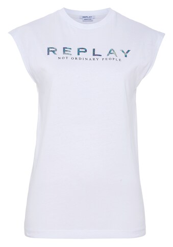 Replay T-Shirt, mit holografischem Logoprint kaufen
