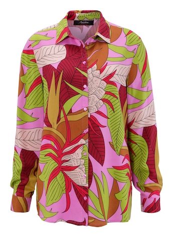Aniston CASUAL Hemdbluse, mit farbenfrohen, großflächigen Blättern bedruckt - NEUE... kaufen