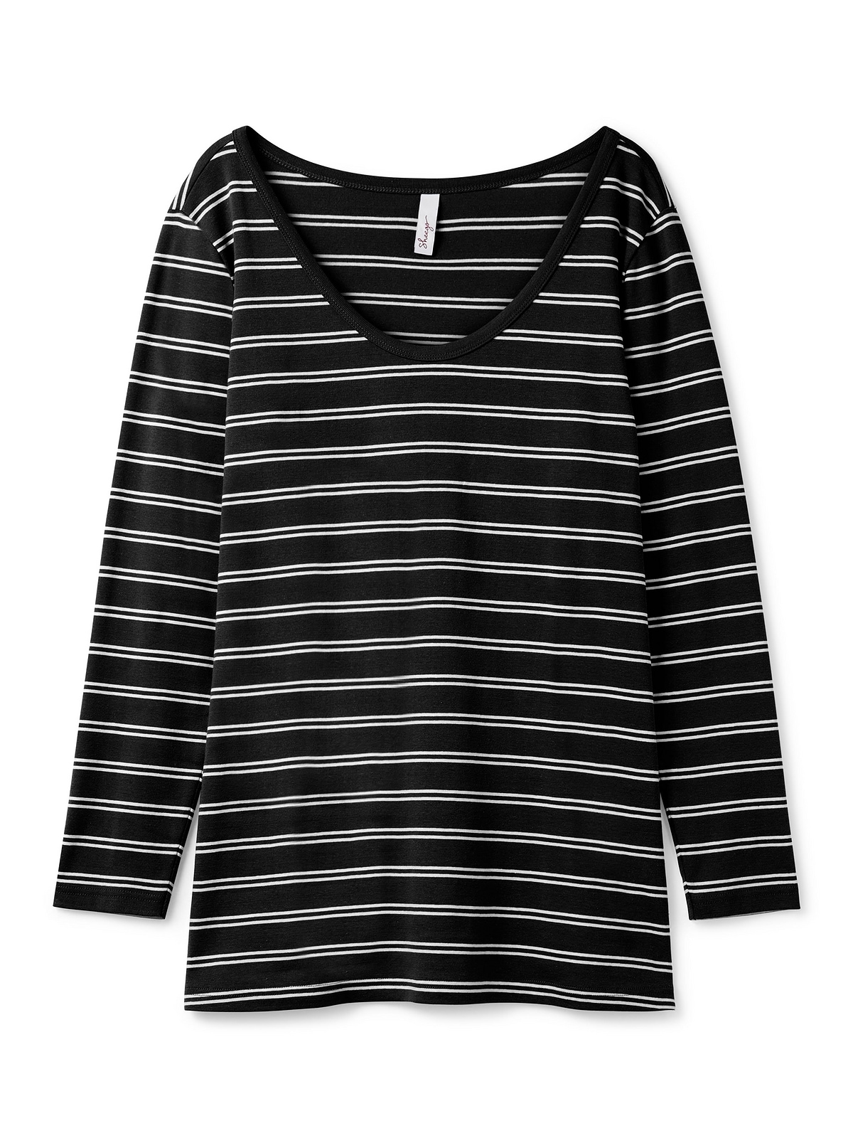Sheego Langarmshirt »Große Größen«, mit Streifen, in Rippqualität shoppen