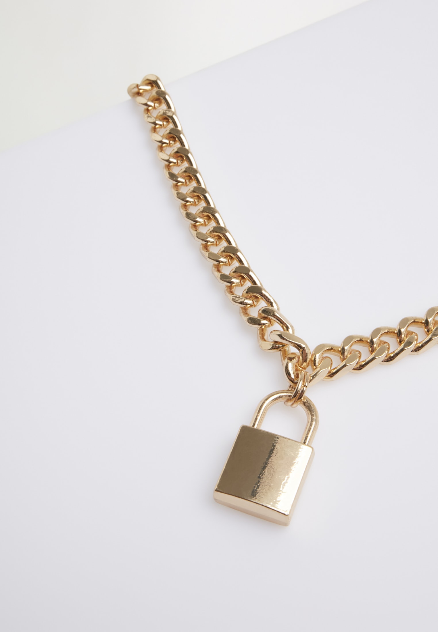 URBAN CLASSICS Edelstahlkette »Accessoires Padlock Necklace« bestellen |  I\'m walking