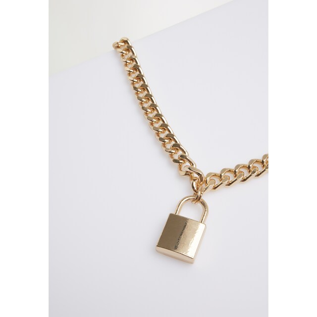 URBAN CLASSICS Edelstahlkette »Accessoires Padlock Necklace« bestellen |  I\'m walking