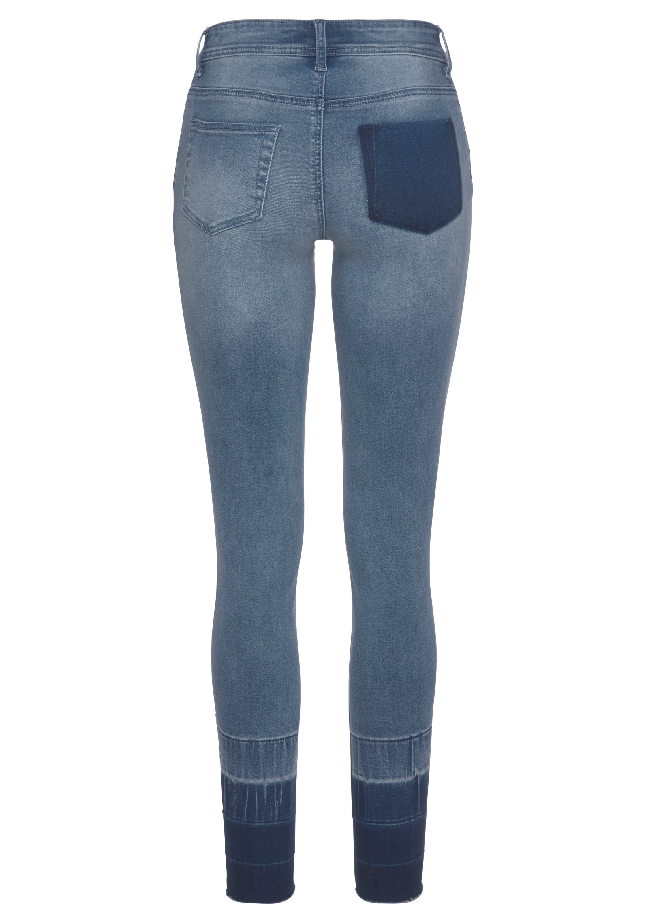 Arizona Röhrenjeans »Kontrastsaum«, mit Coloblocking-Saum kaufen