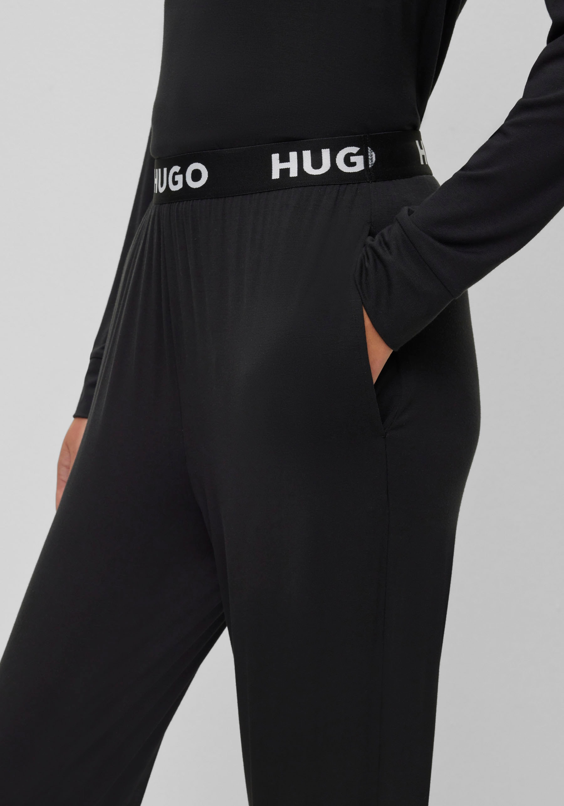 HUGO mit Logo-Elastikbund bestellen »UNITE_PANTS«, Hugo Wäsche Schlafhose Rechnung auf &