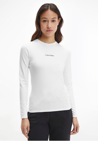 Calvin Klein Rundhalsshirt »MINI CALVIN KLEIN SLIM LS TEE«, mit glänzendem CK... kaufen