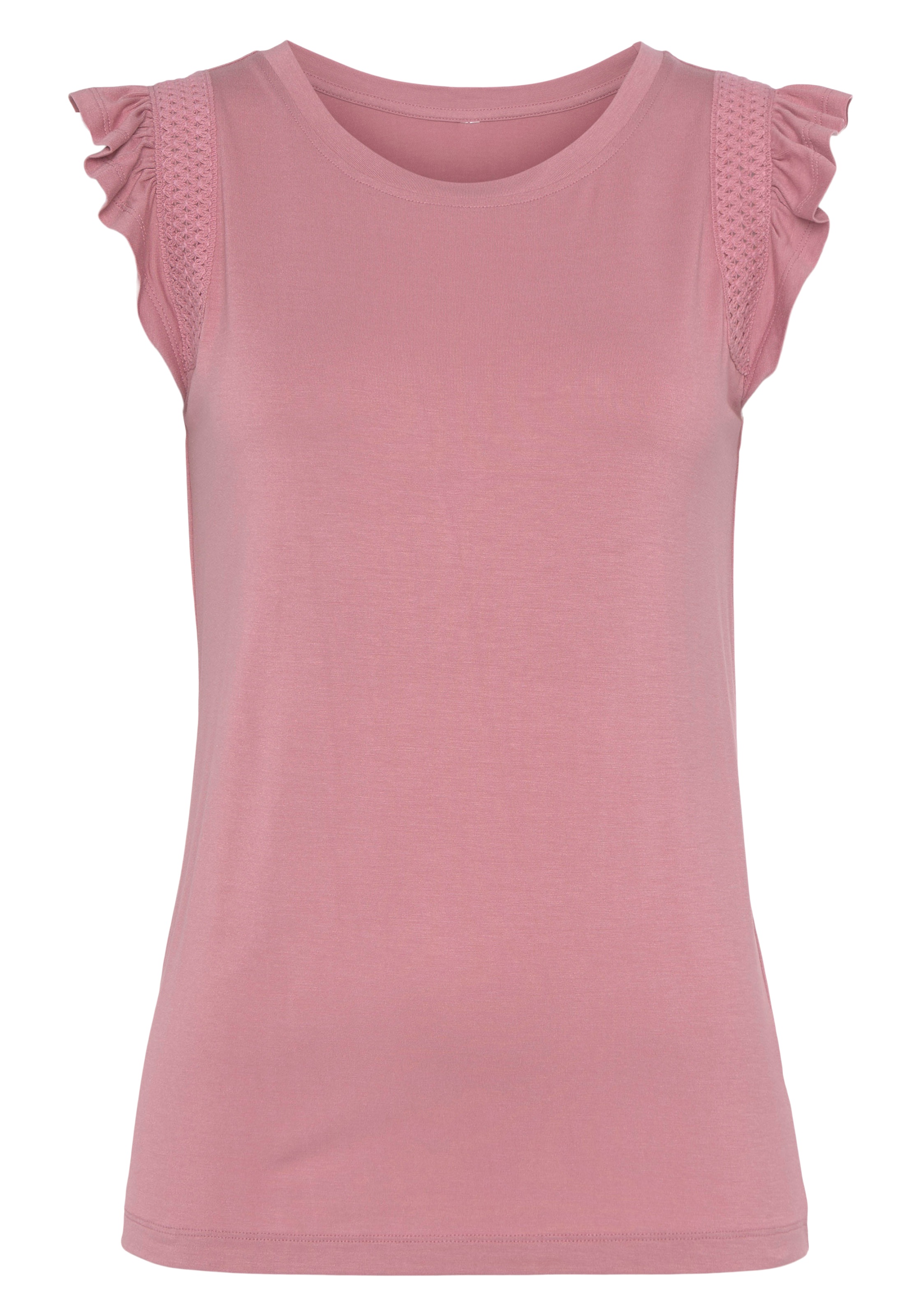 Tamaris Rundhalsshirt, mit Flügelspitze - NEUE KOLLEKTION kaufen