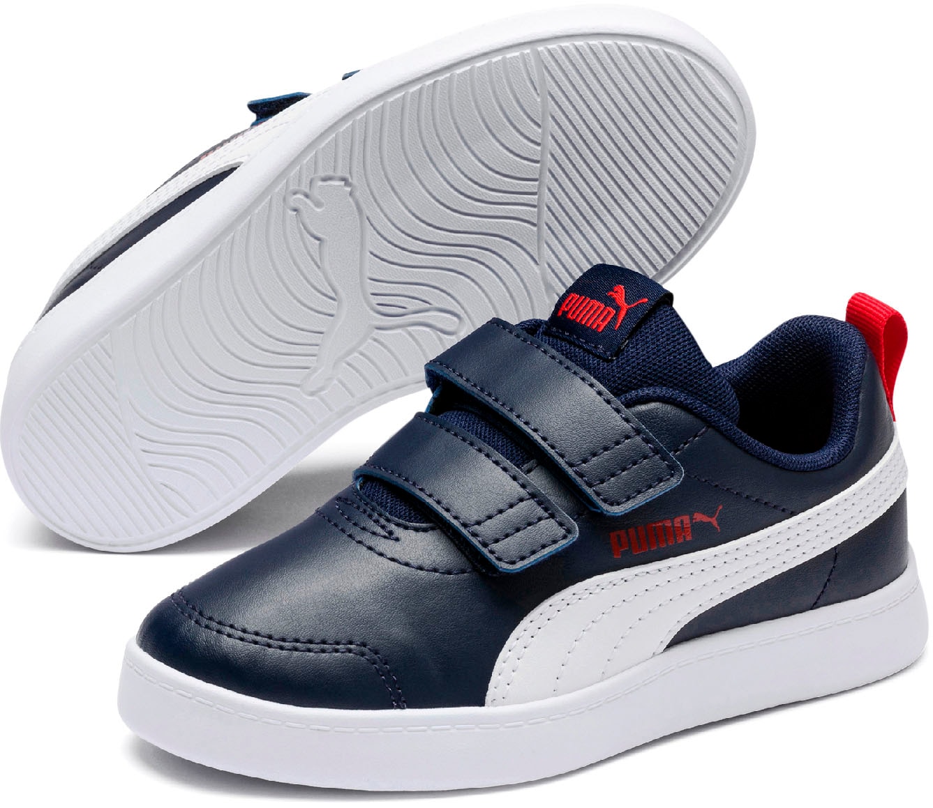 PUMA Sneaker »Courtflex v2 bei Klettverschluss | günstig mit für für Kinder die PS«, V Kleinen
