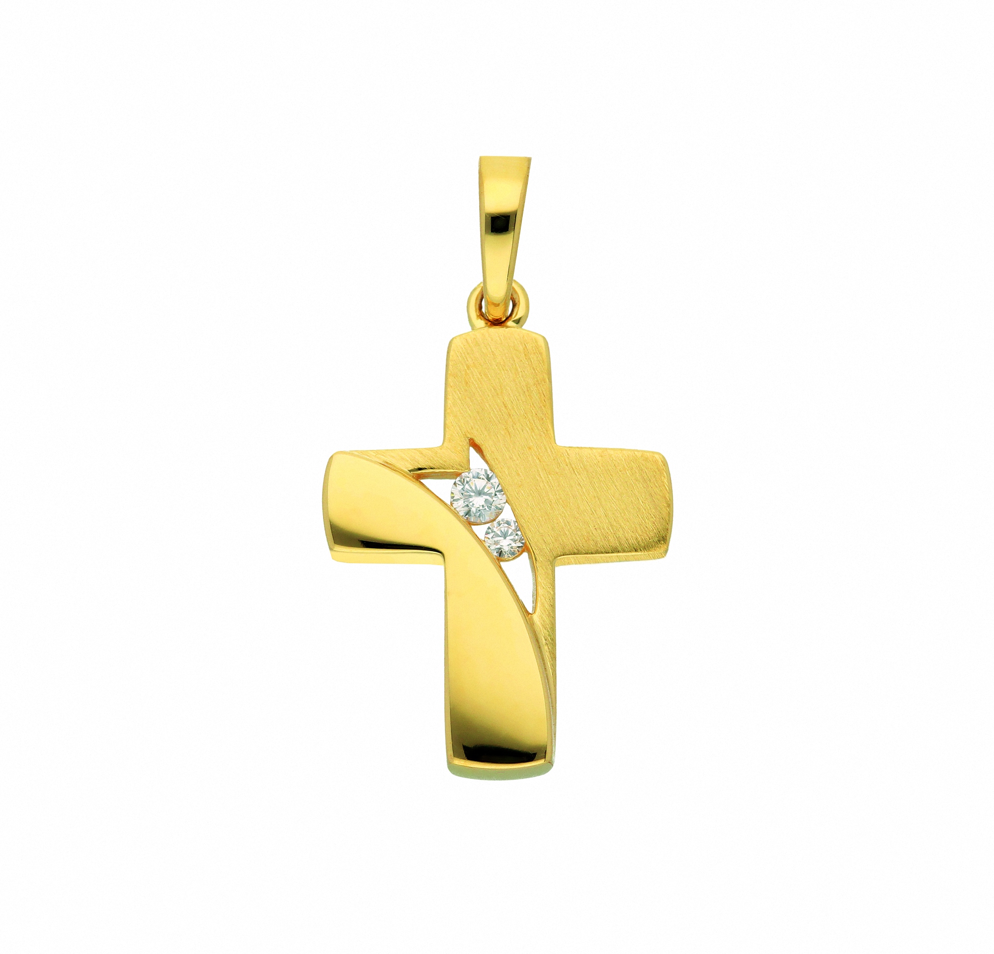 Adelia´s Kette mit Anhänger »333 Gold Kreuz Anhänger mit Zirkonia«,  Schmuckset - Set mit Halskette bestellen | I\'m walking